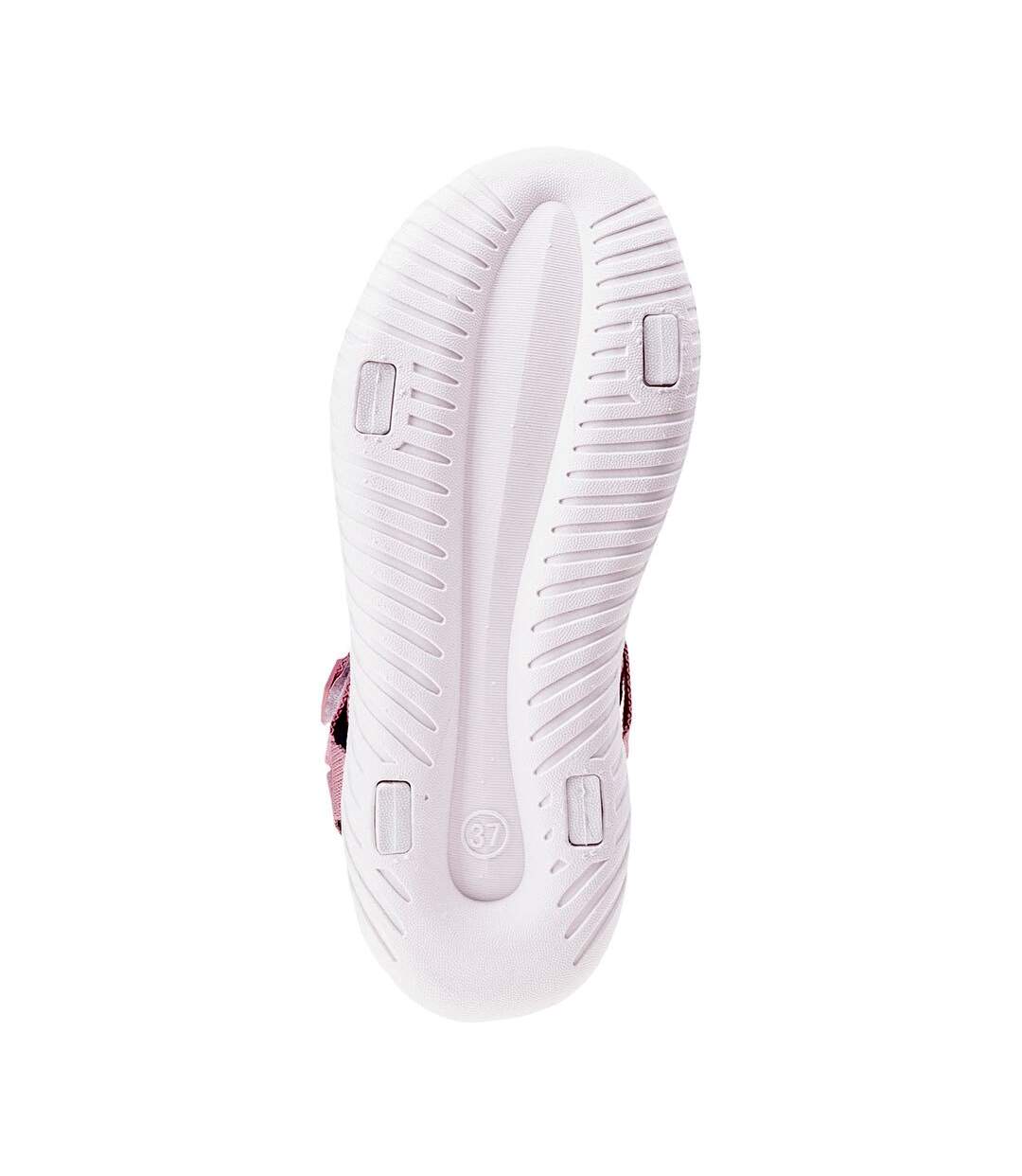 Sandales apodis femme rose clair / noir / blanc Hi-Tec-4