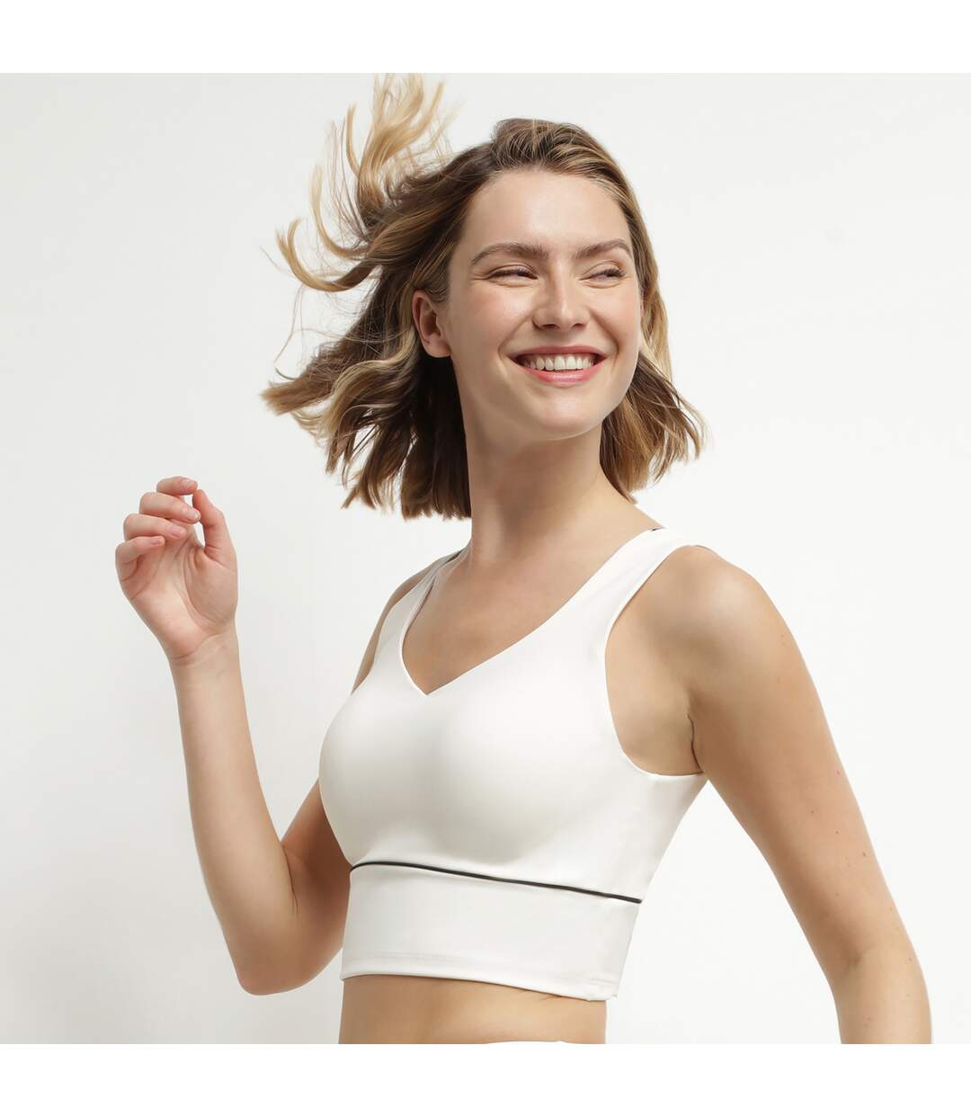 Crop top col V de Sport Dim Move