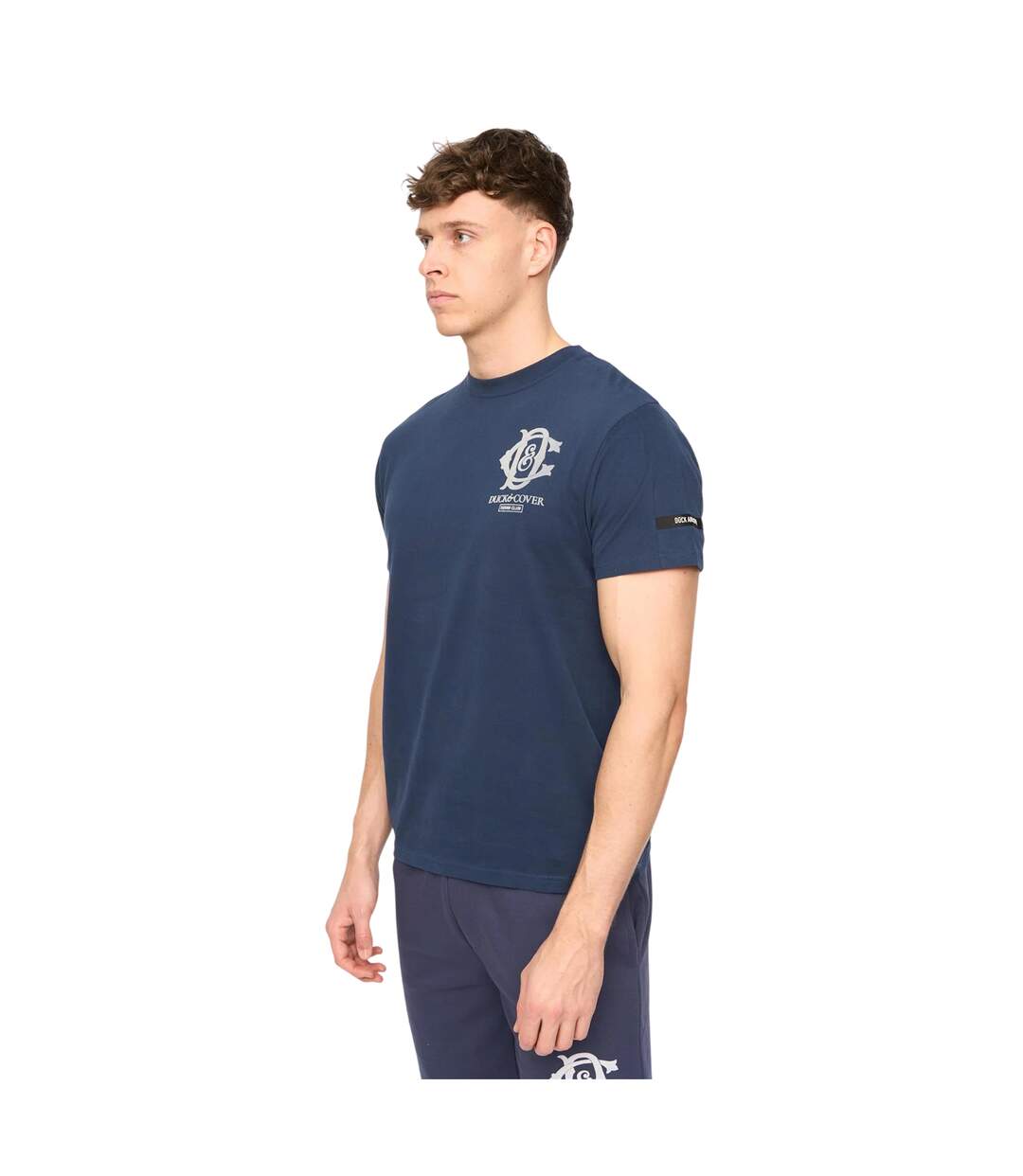 T-shirt Décontracté Motif/style Logo Randolph Homme Bleu Marine Duck And Cover-2