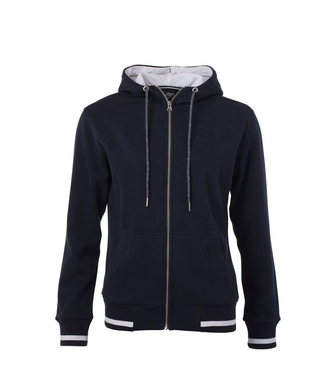 Veste sweat zippée à capuche - Femme - JN775 - bleu marine-2