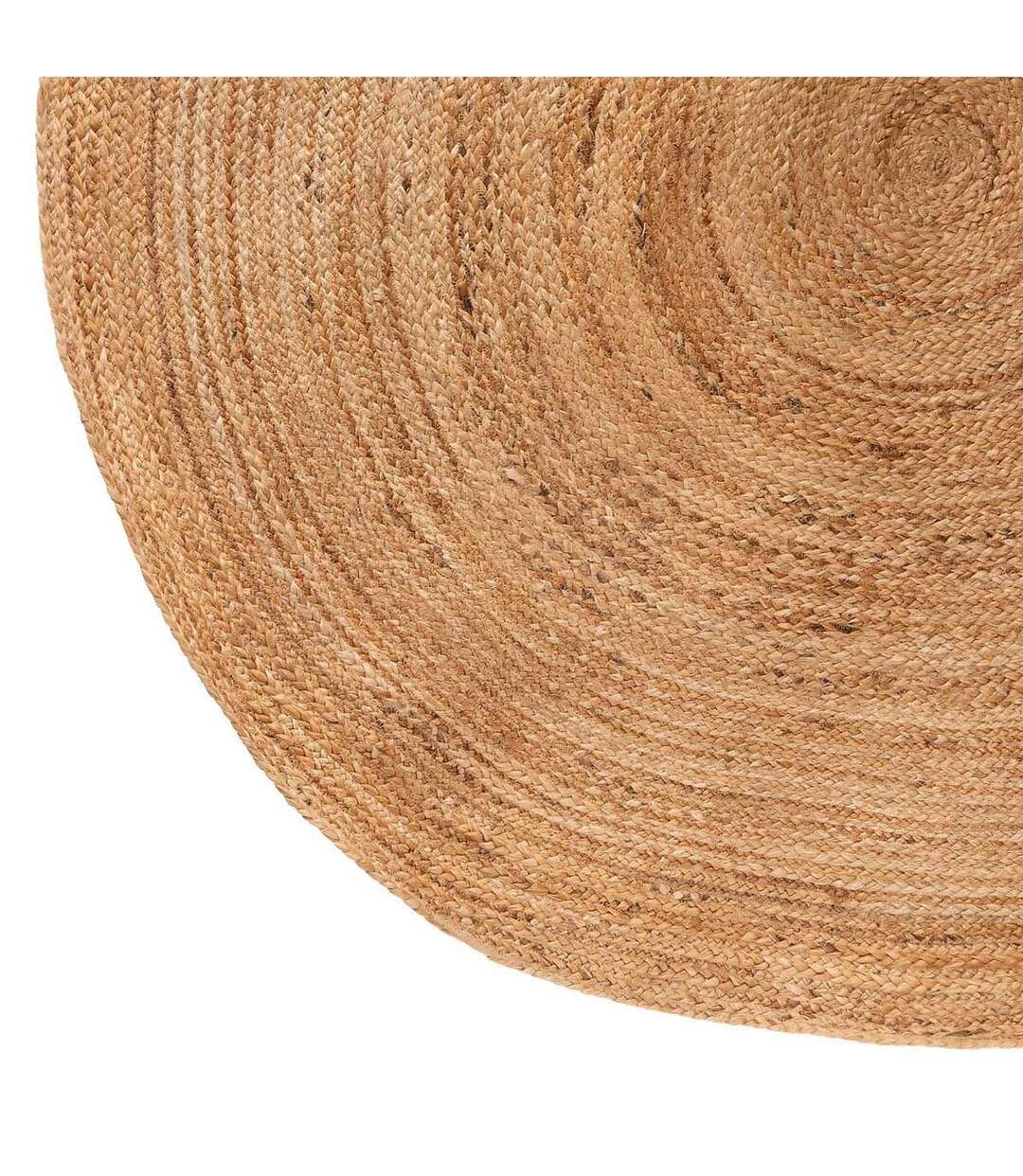Tapis Rond en Jute Végétale 160cm Naturel-2
