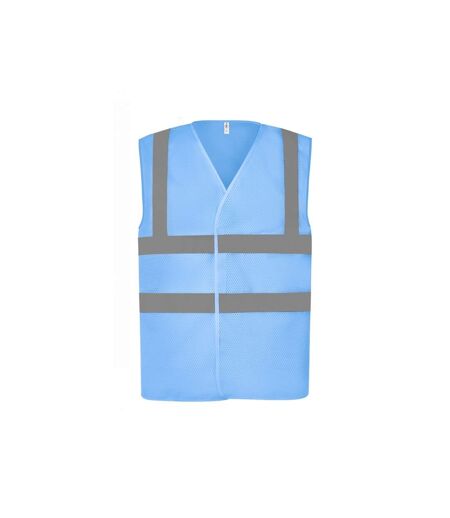 Gilet Haute Visibilité Cool Adulte Bleu Ciel Yoko