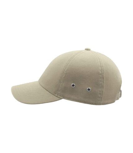 Atlantis Action 6 Panel Chino Baseball Cap (Pack of 2) (Stone)