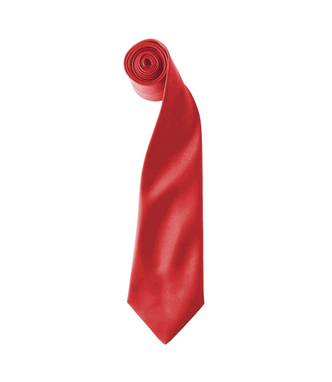 Premier Colors Mens Satin Clip Tie (Pack of 2) (Red) (One Size)
