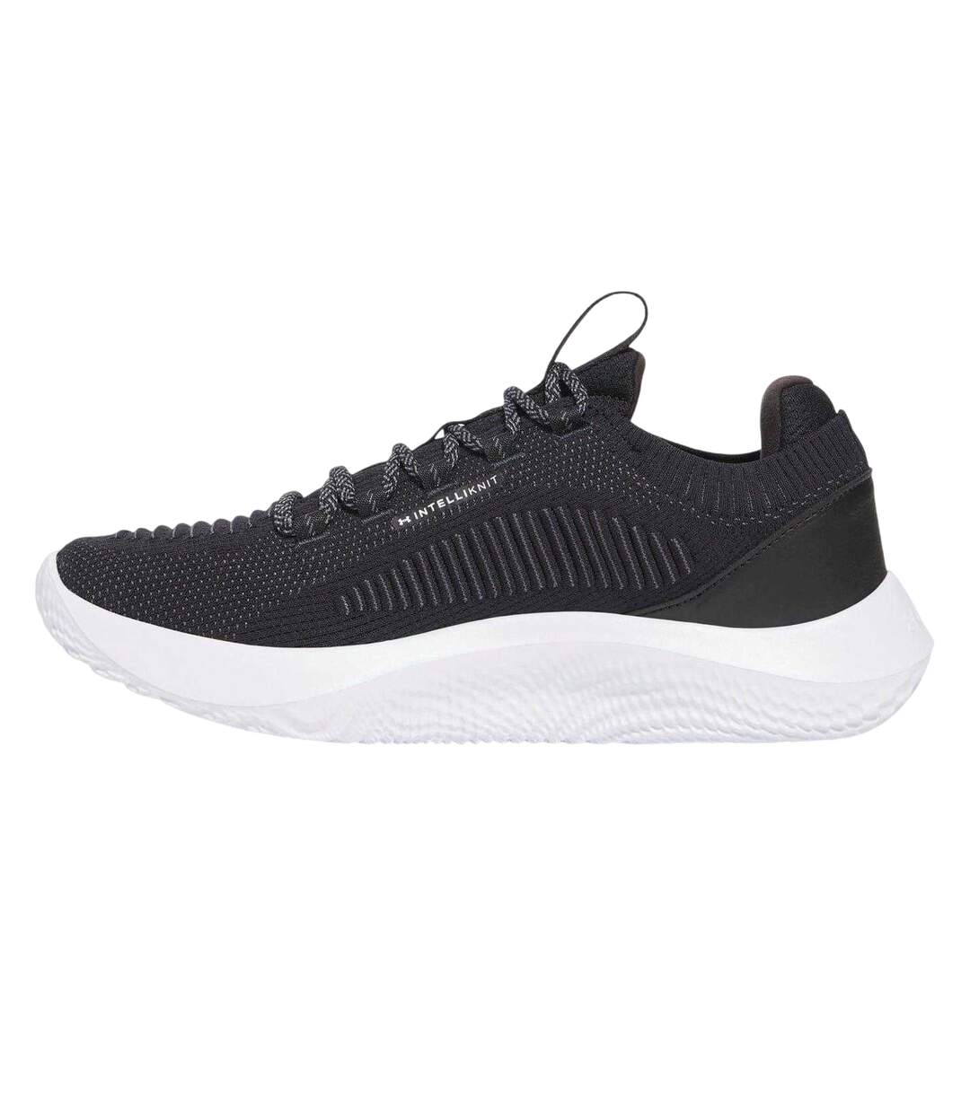 Mens Dynamic Intelliknit Trainers Black White Under Armour-2