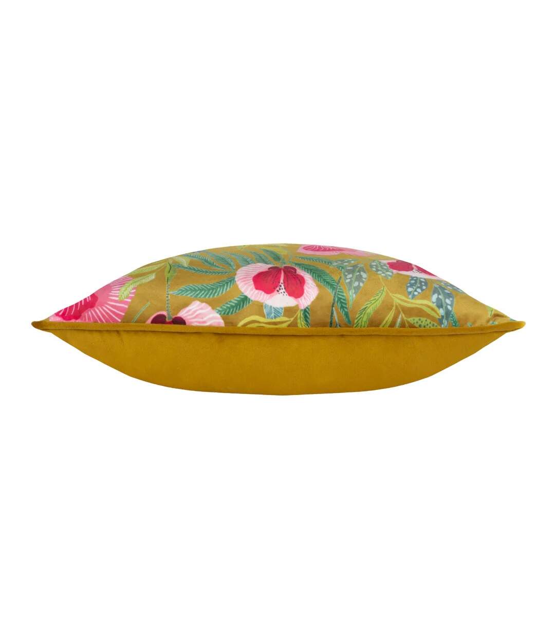 House of bloom piped poppy cushion cover 43cm x 43cm saffron Wylder