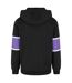 Sweat À Capuche Homme Noir Violet Starter Black Label-3