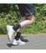 Mens Retro Stripe Cotton Sports Socks in White & Black-5