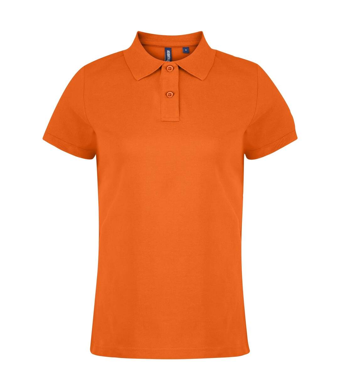 Polo uni femme orange Asquith & Fox