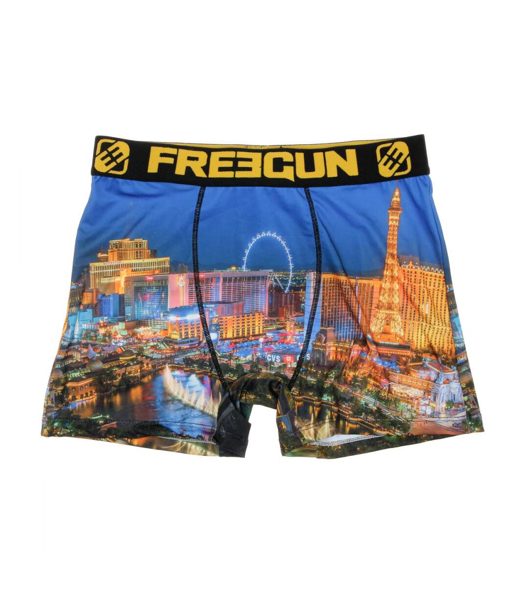 Boxer Bleu/Jaune Homme Freegun Vegas-1