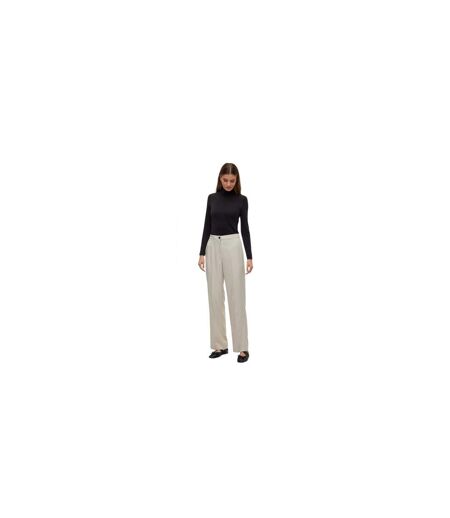 Womens/ladies Vmrita Regular Trousers Silver Vero Moda