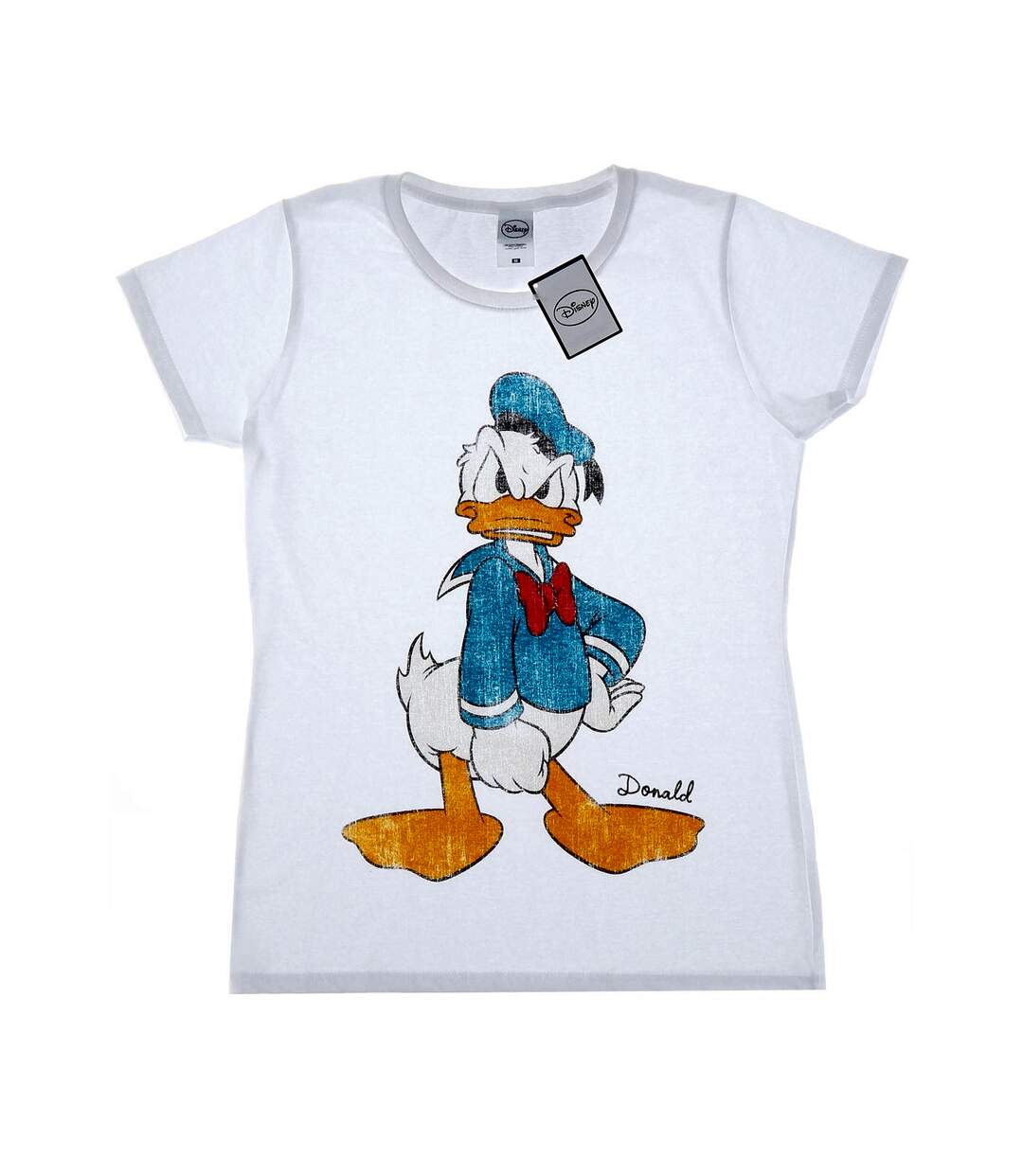 Disney T-shirt en coton Donald Duck en colère - Femmes/Ladies (Blanc) - UTBI31108-1
