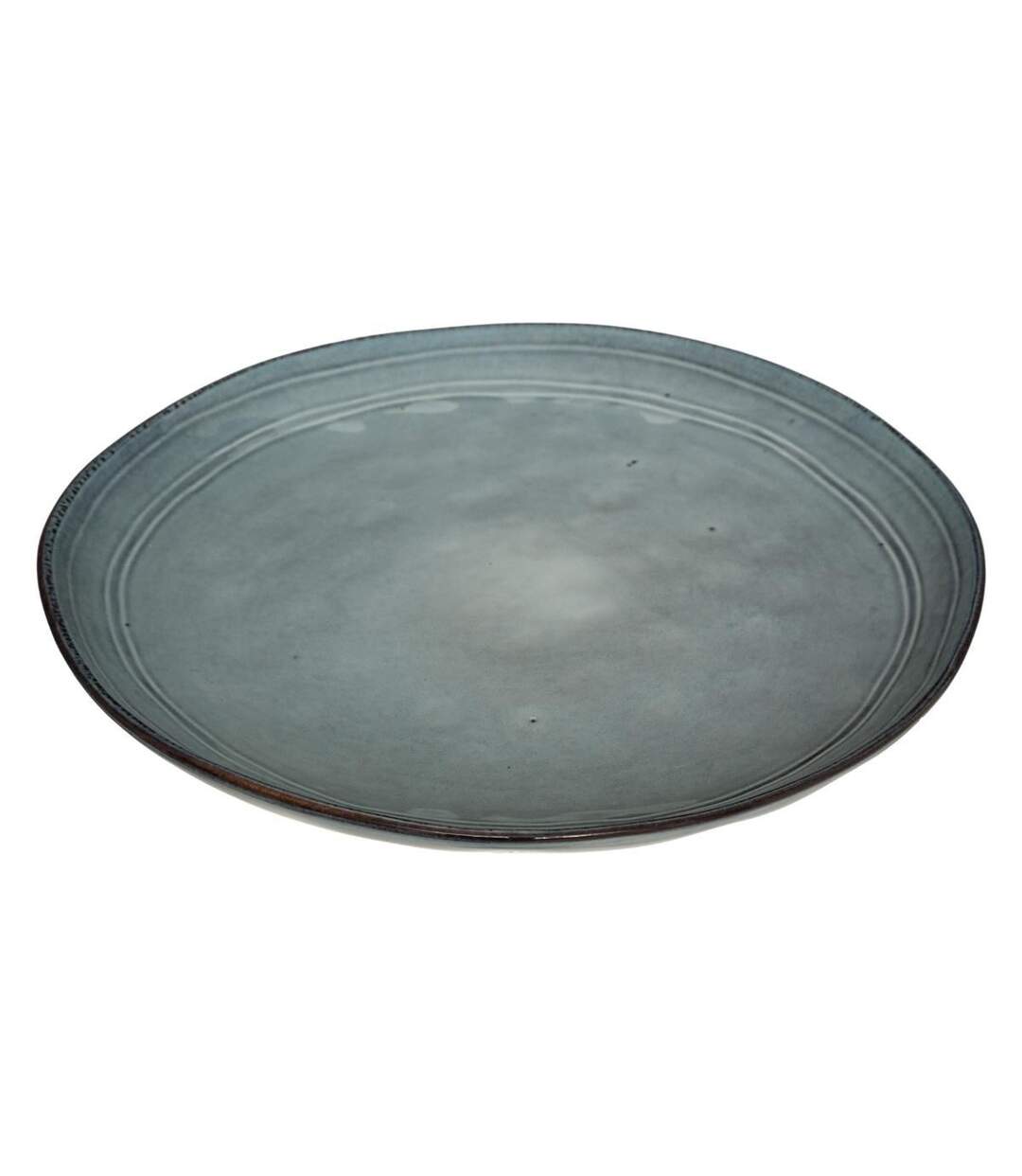 Lot de 6 Assiettes Plates Flower 26cm Bleu-2