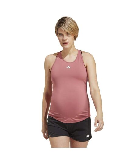 Débardeur train essentials femme rose / blanc Adidas
