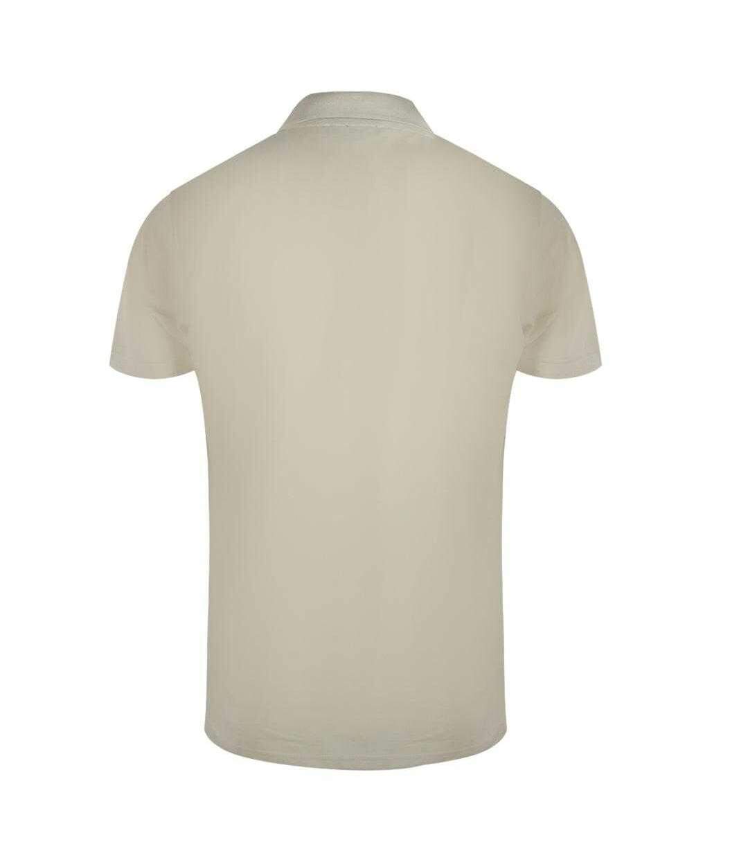 Unisex Adult Vibrant Floral Logo Polo Shirt Beige Cavalli Class-2