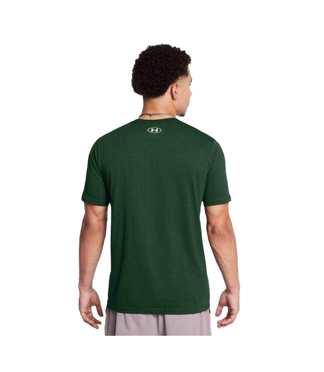 T-shirt Style Logo Homme Vert Under Armour-4