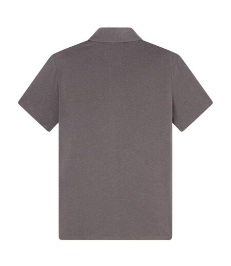 Mens Collared Short-sleeved Polo Shirt Grey Armani Exchange