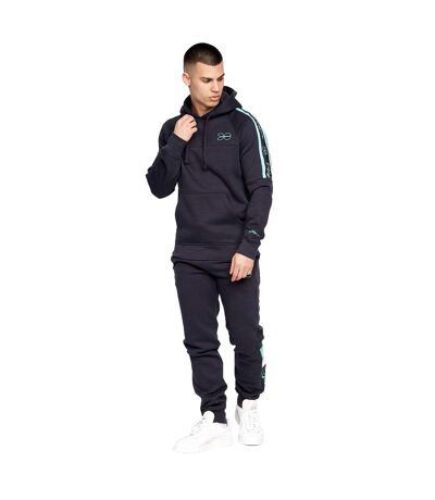 Mens Chillmake Hoodie Navy Crosshatch