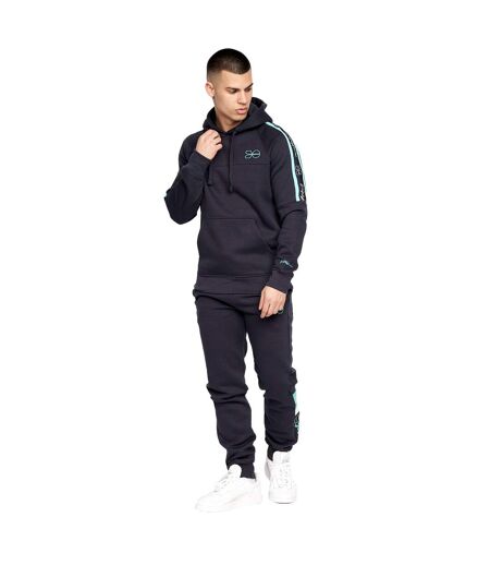 Mens Chillmake Hoodie Navy Crosshatch