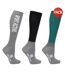 Pack of 3  Womens/ladies active socks  alpine green/pencil point grey/black Hy