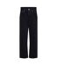 Womens/ladies 501 Straight Leg Ankle Grazer Jeans Lunar Black Levis-1