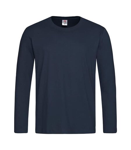 T-shirt à manches longues classique homme bleu nuit Stedman