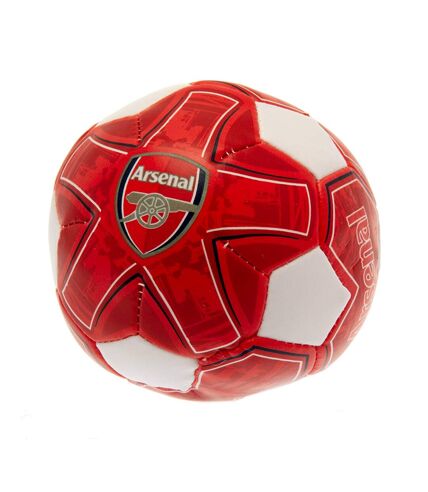 Arsenal FC - Mini ballon de foot mou (Rouge / Blanc) (Taille unique) - UTTA10136
