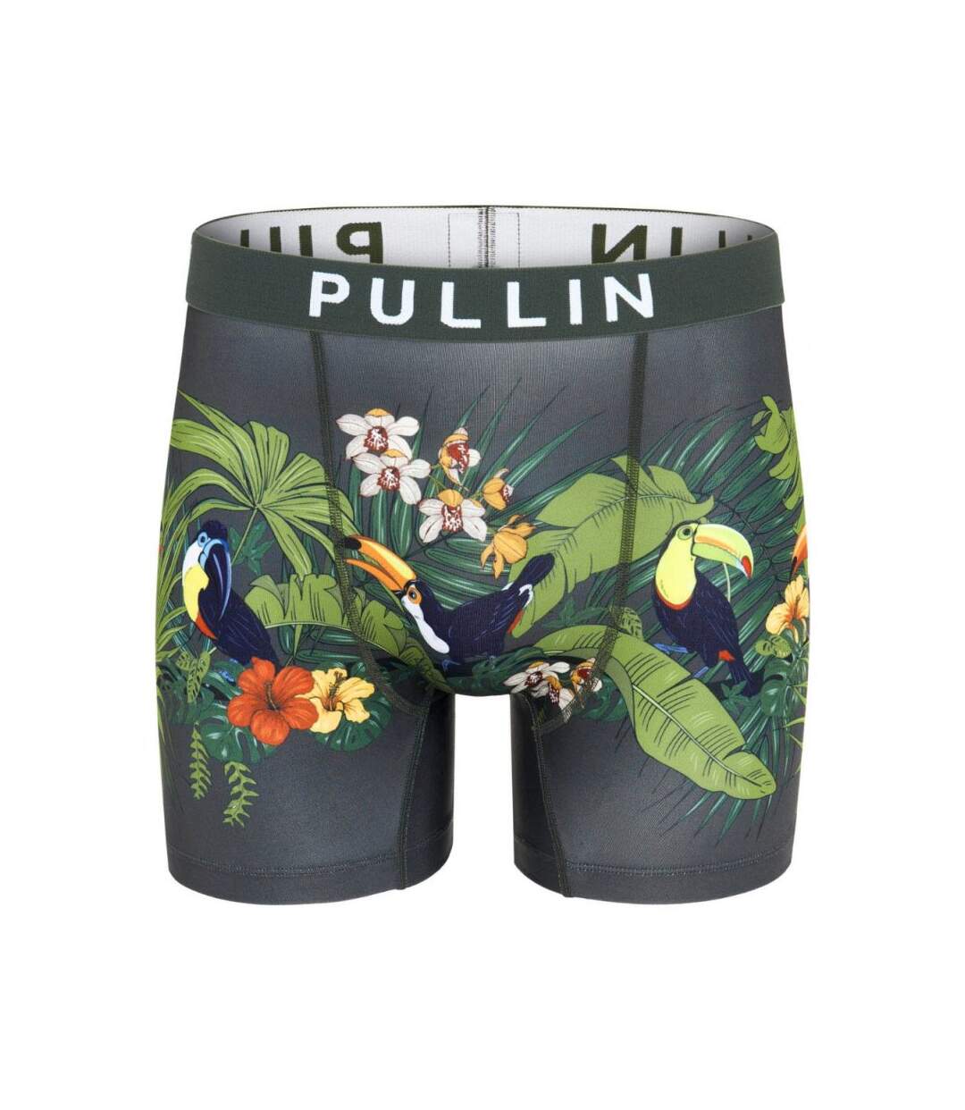 PULL IN Boxer Long Homme Microfibre PAPEETE Noir-1