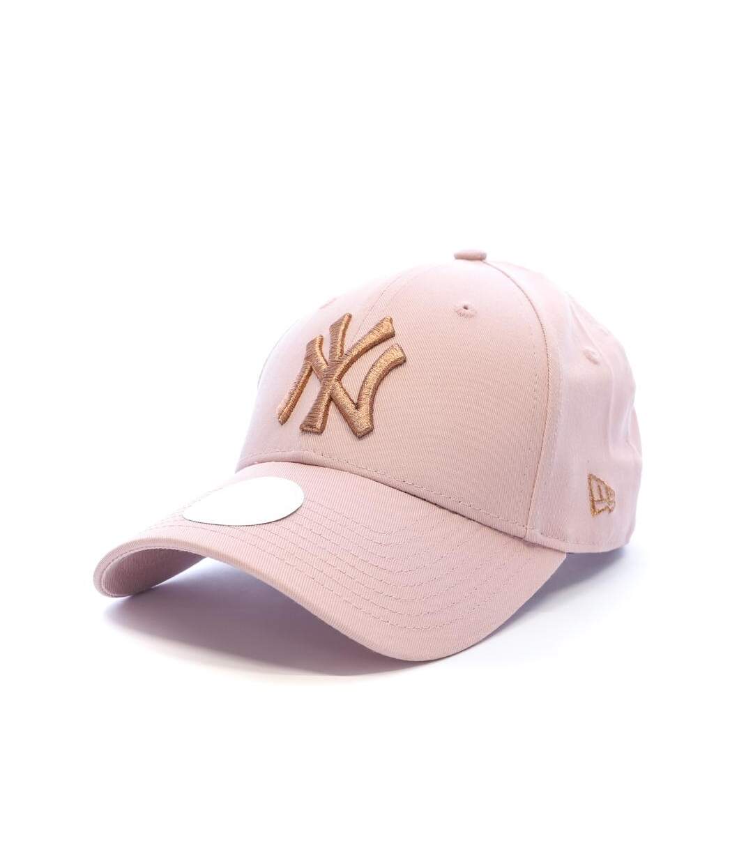 Casquette rose clair femme new era metallic-1