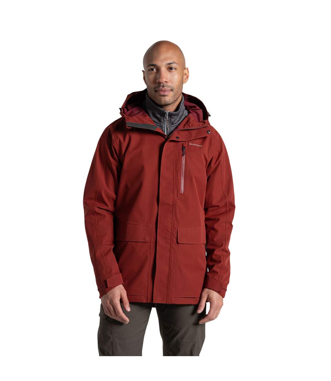 Mens Lorton Ii Waterproof Jacket Dark Sage Craghoppers-2