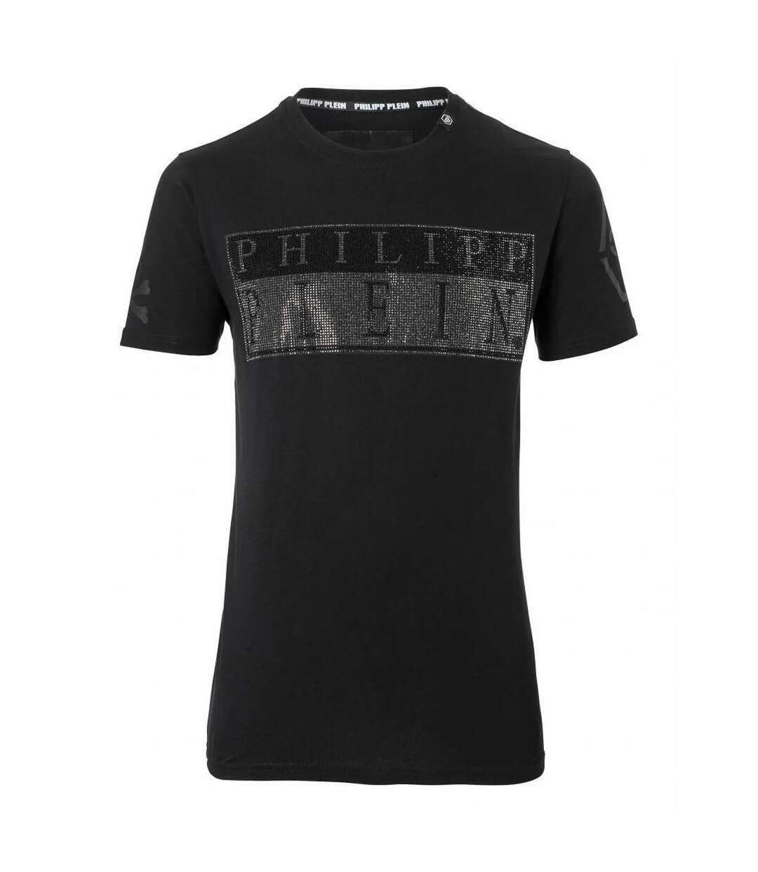 T-shirt Motif/style Logo Monochrome Homme Noir Philipp Plein-2