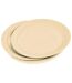 Lot de 20 Assiettes en Carton Vitamine 23cm Crème-1