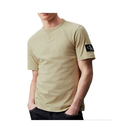 T-shirts Vert Homme Calvin Klein Jeans Badge - L