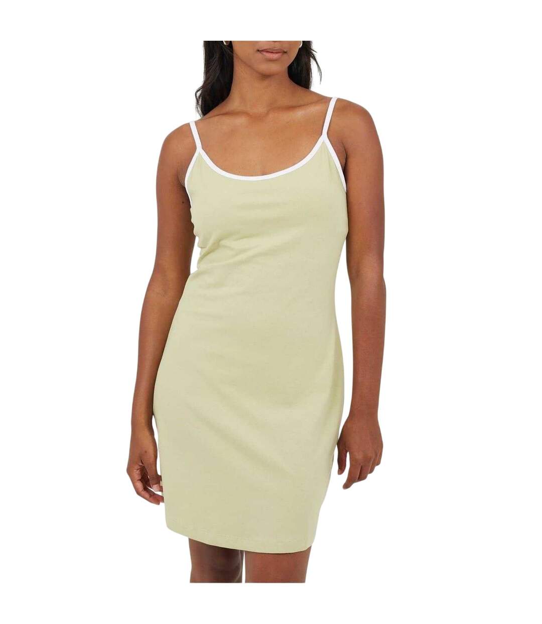 Robe À Bretelles Femme Vert Blanc Brave Soul-2