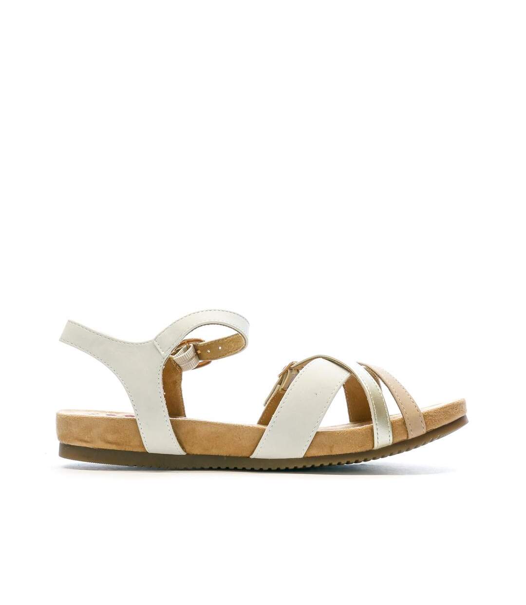 Sandales blanches femme relife jillica-2