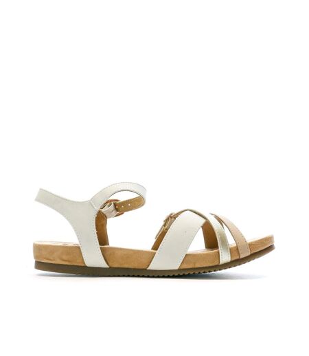 Sandales blanches femme relife jillica