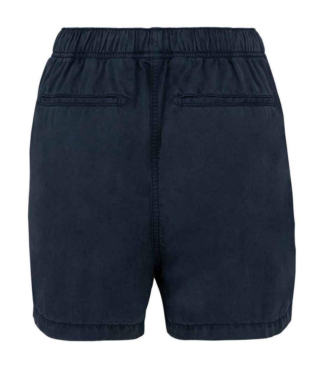Short femme bleu marine délavé Spasso-2