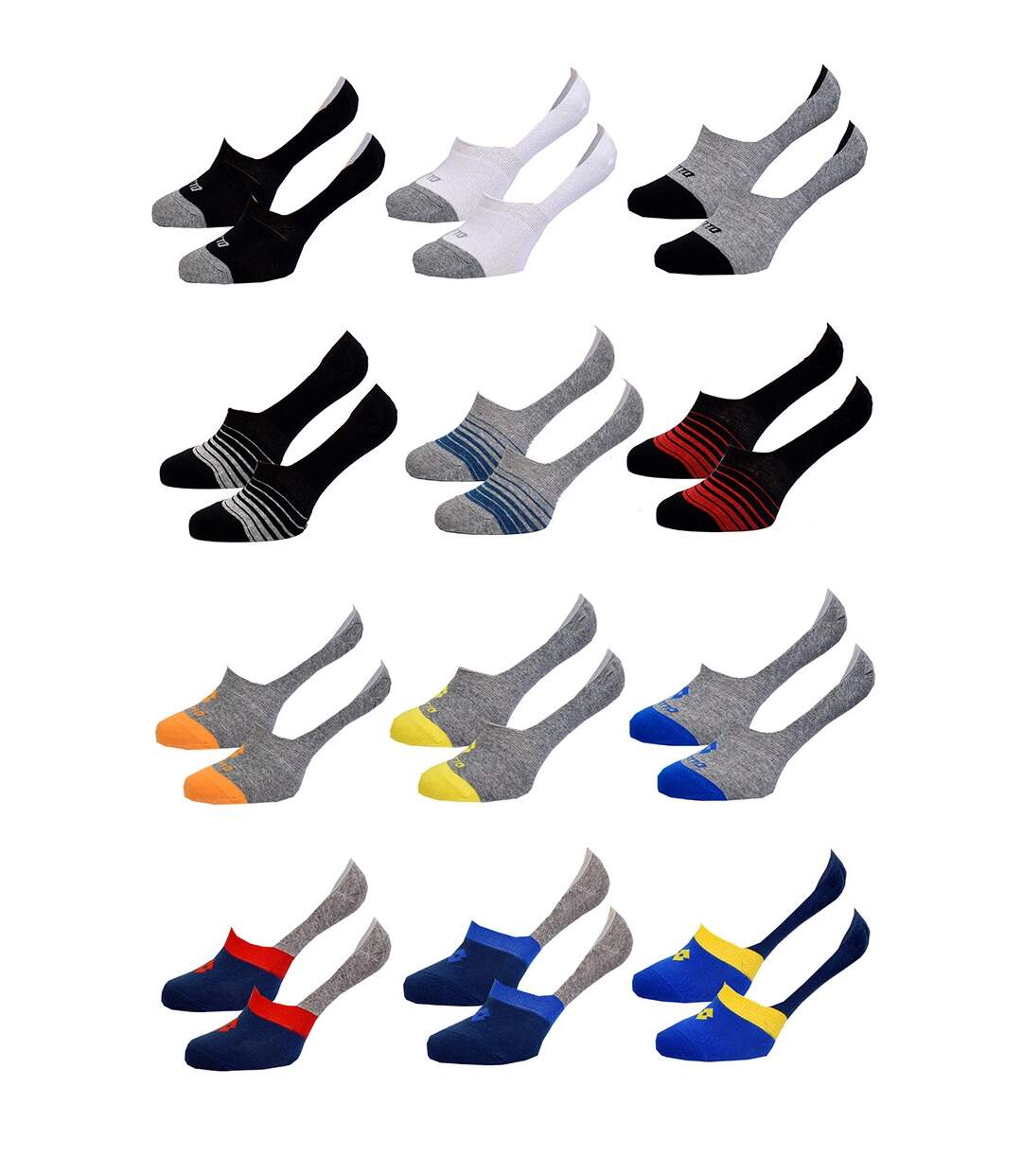 Chaussettes homme LOTTO SNEAKER Pack de 12 Paires Footies LOTTO