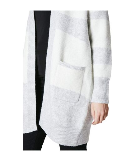 Womens/ladies edge to edge cardigan gray Principles