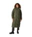 Womens/ladies Christian Lacroix Milhaud Longline Puffer Jacket Dark Khaki Regatta-1