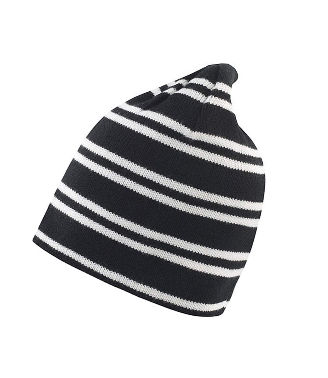 Bonnet Team Blanc Noir Result Winter Essentials-2
