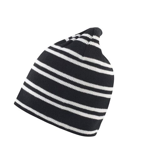 Bonnet Team Blanc Noir Result Winter Essentials