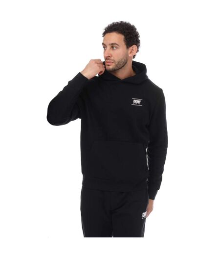 Mens Blackwater Logo Hoodie Black DKNY