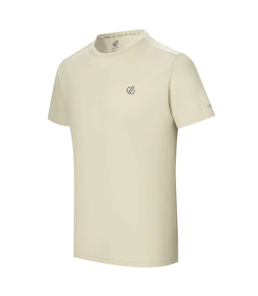 T-shirt Manches Courtes Agile Homme Blanc Cassé Dare 2B-3