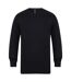 Henbury Mens Crew Neck 12 Gauge Fine Knit Jumper / Sweatshirt (Navy)