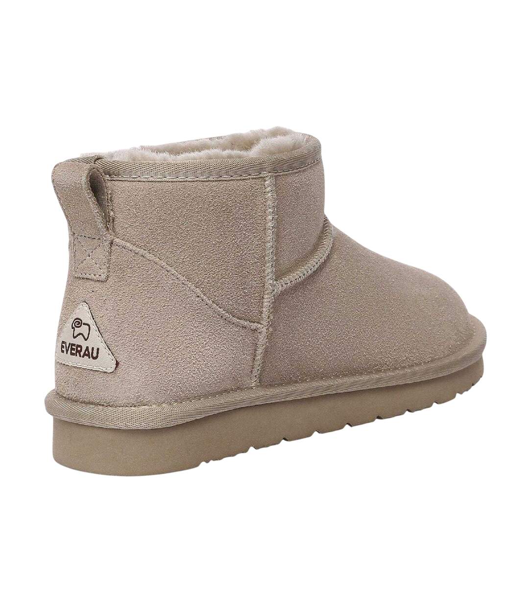 Womens/ladies Finch Ultra Mini Classic Suede Ankle Boots Sand EverAu-2