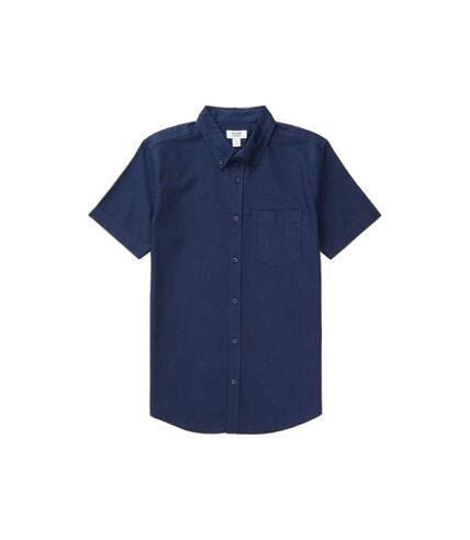 Mens oxford short-sleeved shirt navy Burton