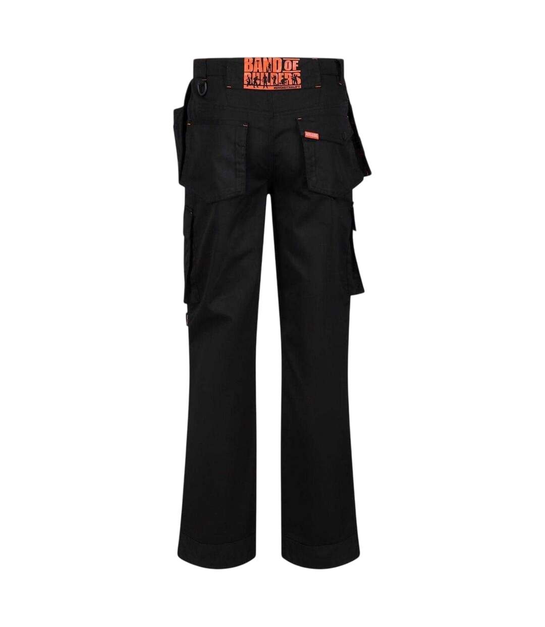 Mens Work Cargo Trousers Black Band Of Builders-3