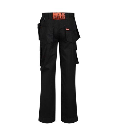 Mens Work Cargo Trousers Black Band Of Builders