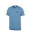 T-shirt Manches Courtes Edinburgh Homme Bleu Mountain Warehouse-3